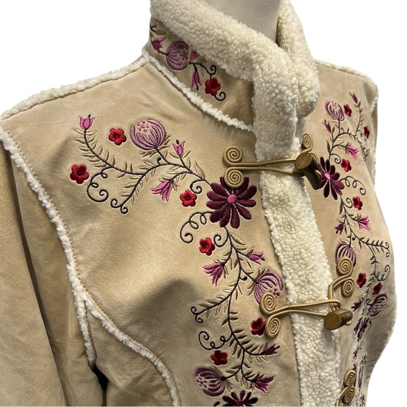 St. John’s Bay Suede boho coat - Picture 4 of 11